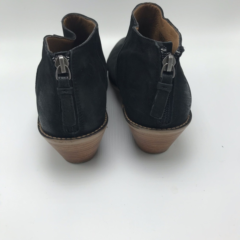 Kelsi Dagger Brooklyn KDB Black Leather Booties - Picture 4 of 8